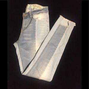 ”Indigo Rein” skinny ankle 2-tone blue jeans Sz.7